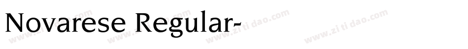 Novarese Regular字体转换